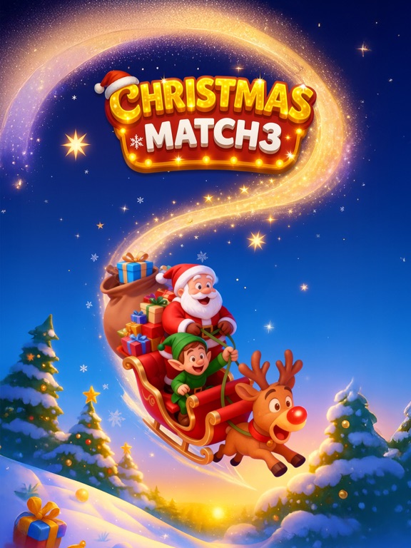 Christmas Match Puzzle Game iPad screenshot 6 - Games app