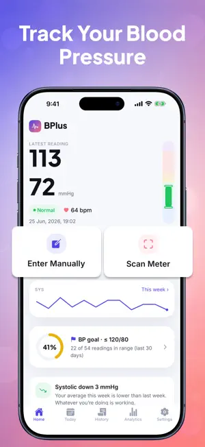 Blood Pressure Monitor: BPlus screenshot 2
