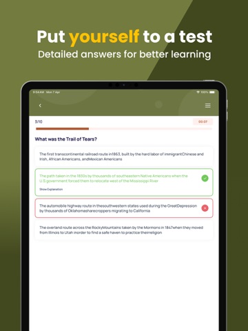 FSOT Practice Test Pro iPad screenshot
