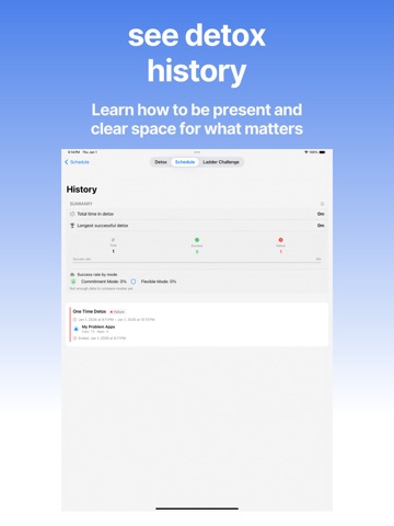 Digital Detox ADHD AppBlocker iPad screenshot