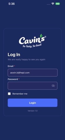 App screenshot