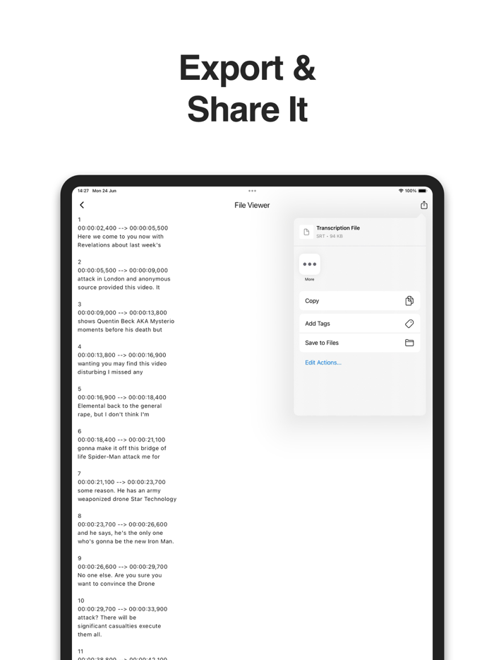 aiScriber AI Speech to Text