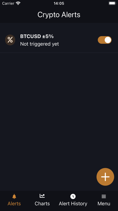 Bitcoin & Crypto Alerts Screenshot