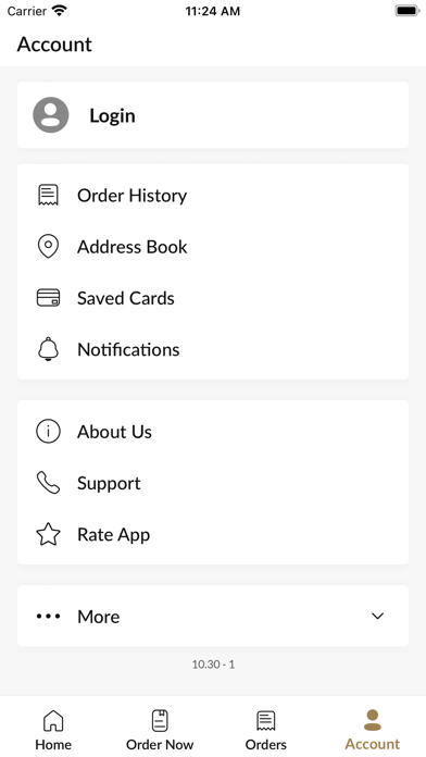 Spice Restaurant. Screenshot