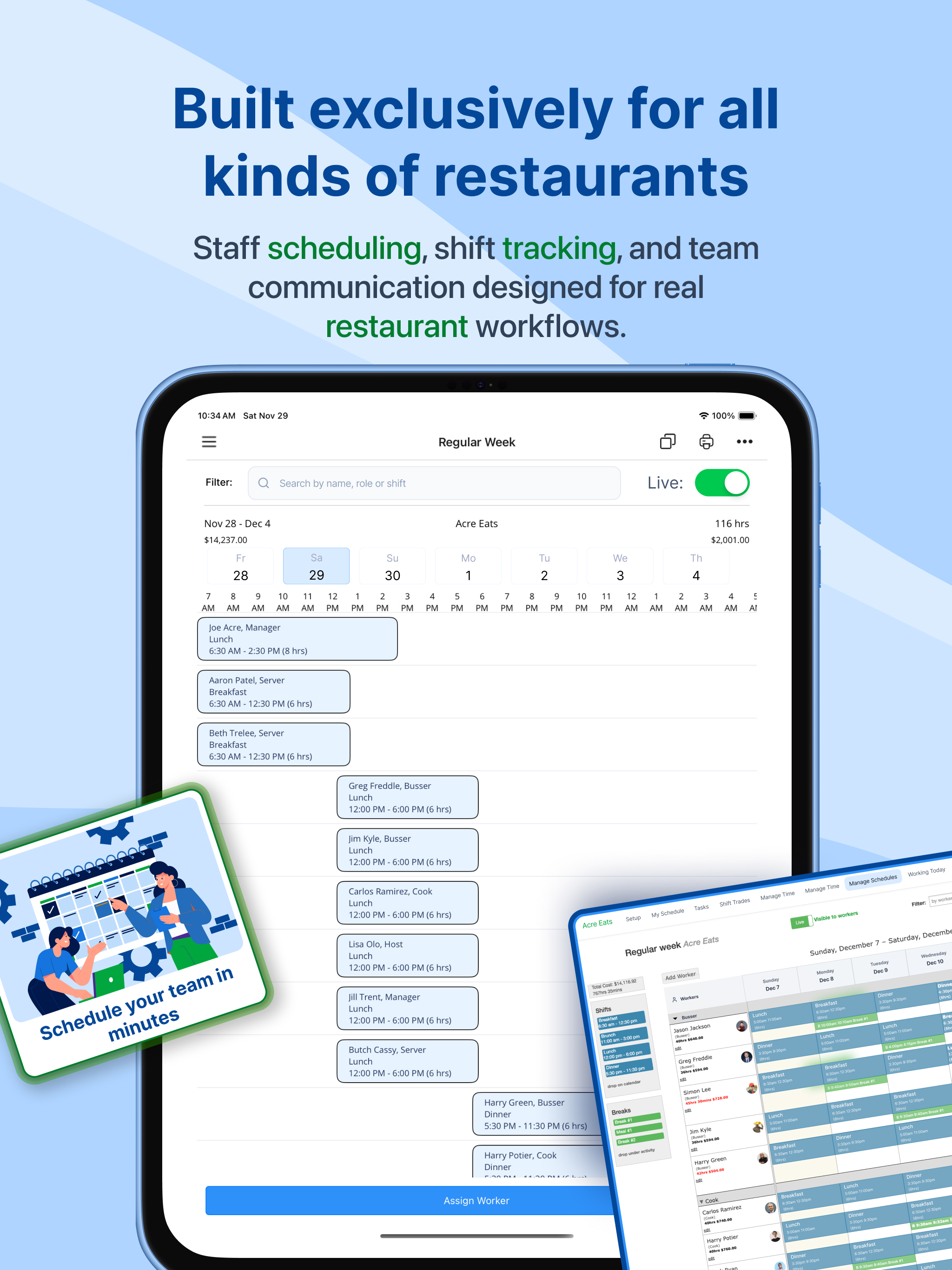 Restaurant Scheduler