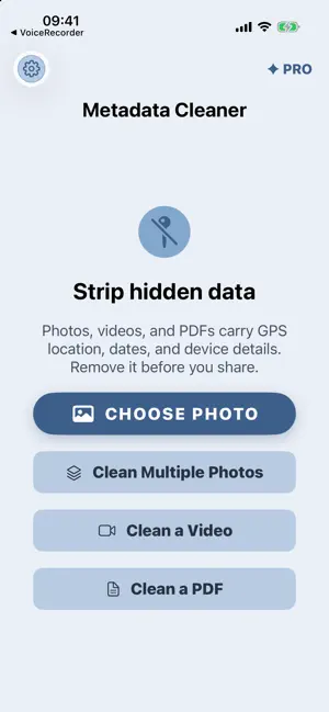 Metadata Cleaner: Photo & PDF screenshot 1