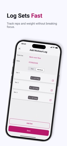 AlgoGain - Gym Workout Planner iPhone screenshot