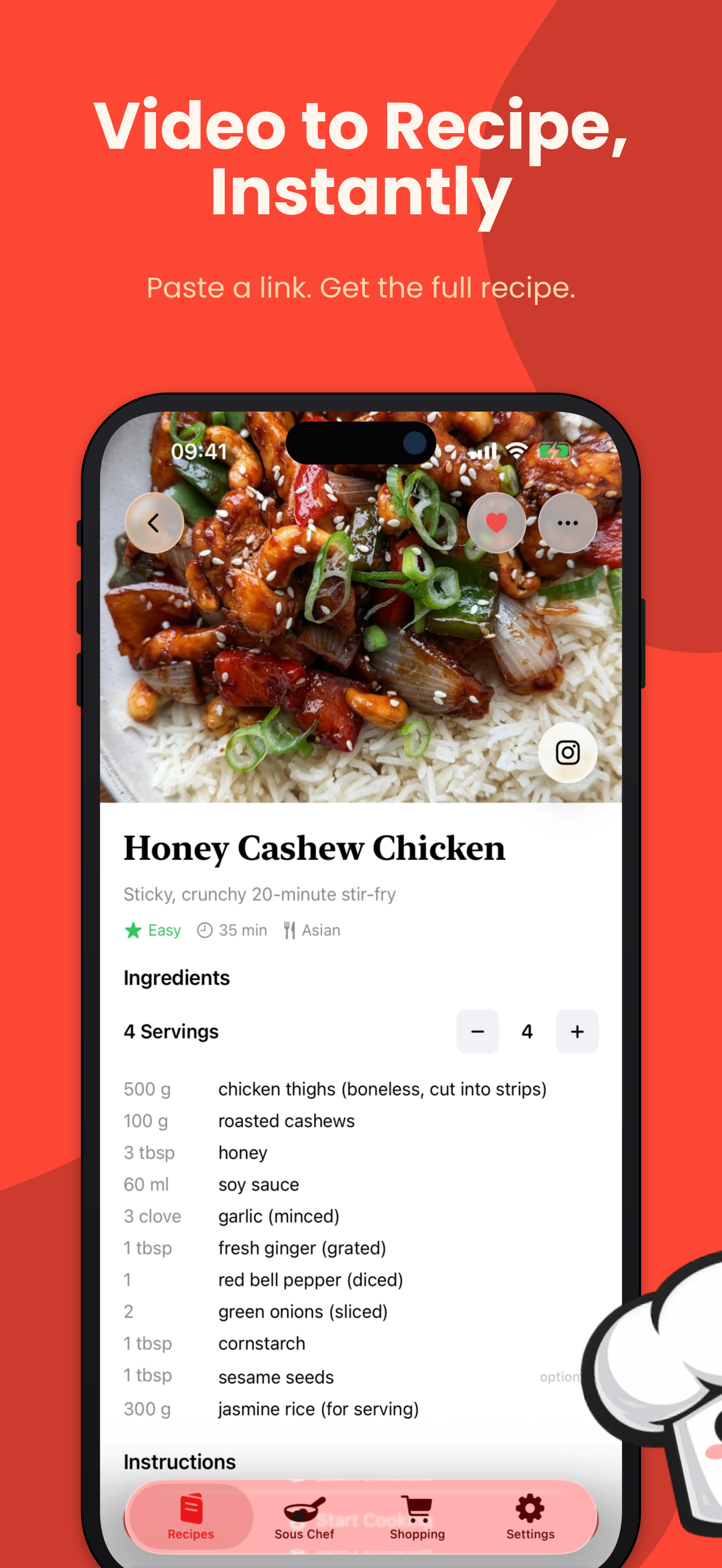 ReelMeal: Video to Recipe screenshot 2