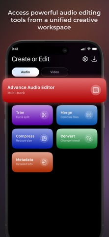 AV Studio: Audio Video Editor Screenshot 1 of 8