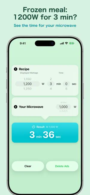 Wattage Converter: Microwave screenshot 2