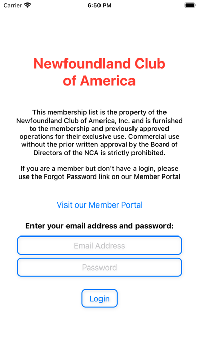 Newfoundland Club of America Screenshot