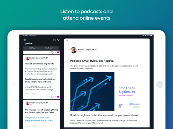 Upwire iPad screenshot 3 - Productivity app