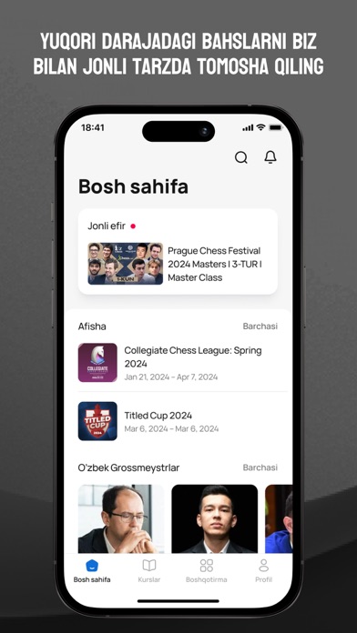 UzChess - Shaxmat akademiya Screenshot