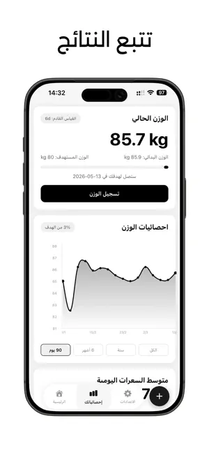 سعراتي: AI لحساب السعرات iPhone screenshot 4