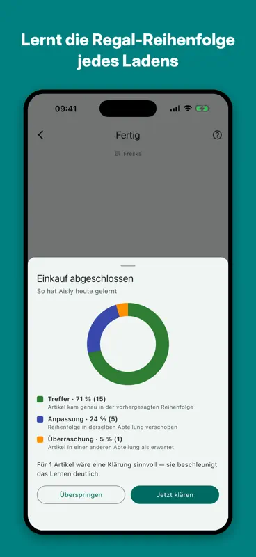 Aisly: Lernende Einkaufsliste screenshot 4 of 7