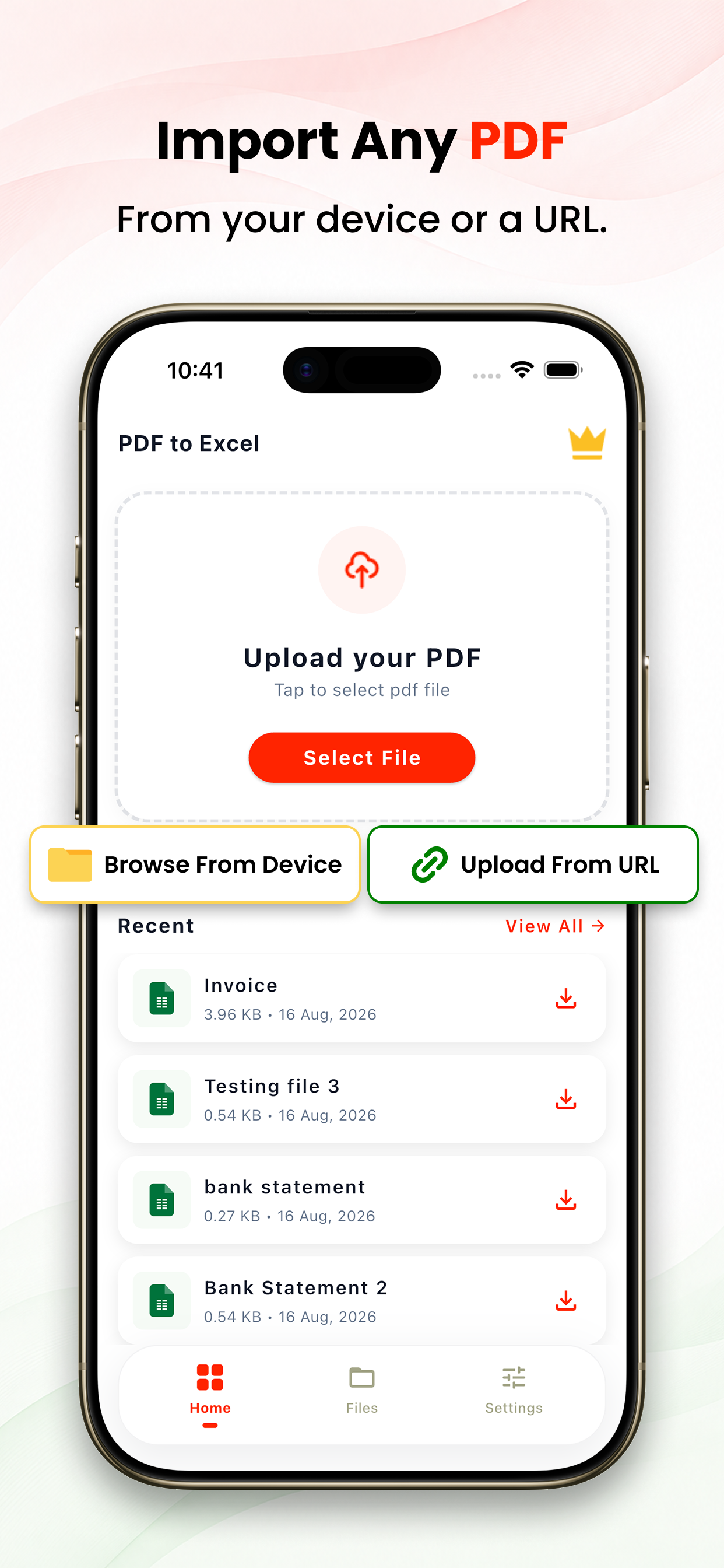 PDF to Excel Converter: XLSX screenshot 2