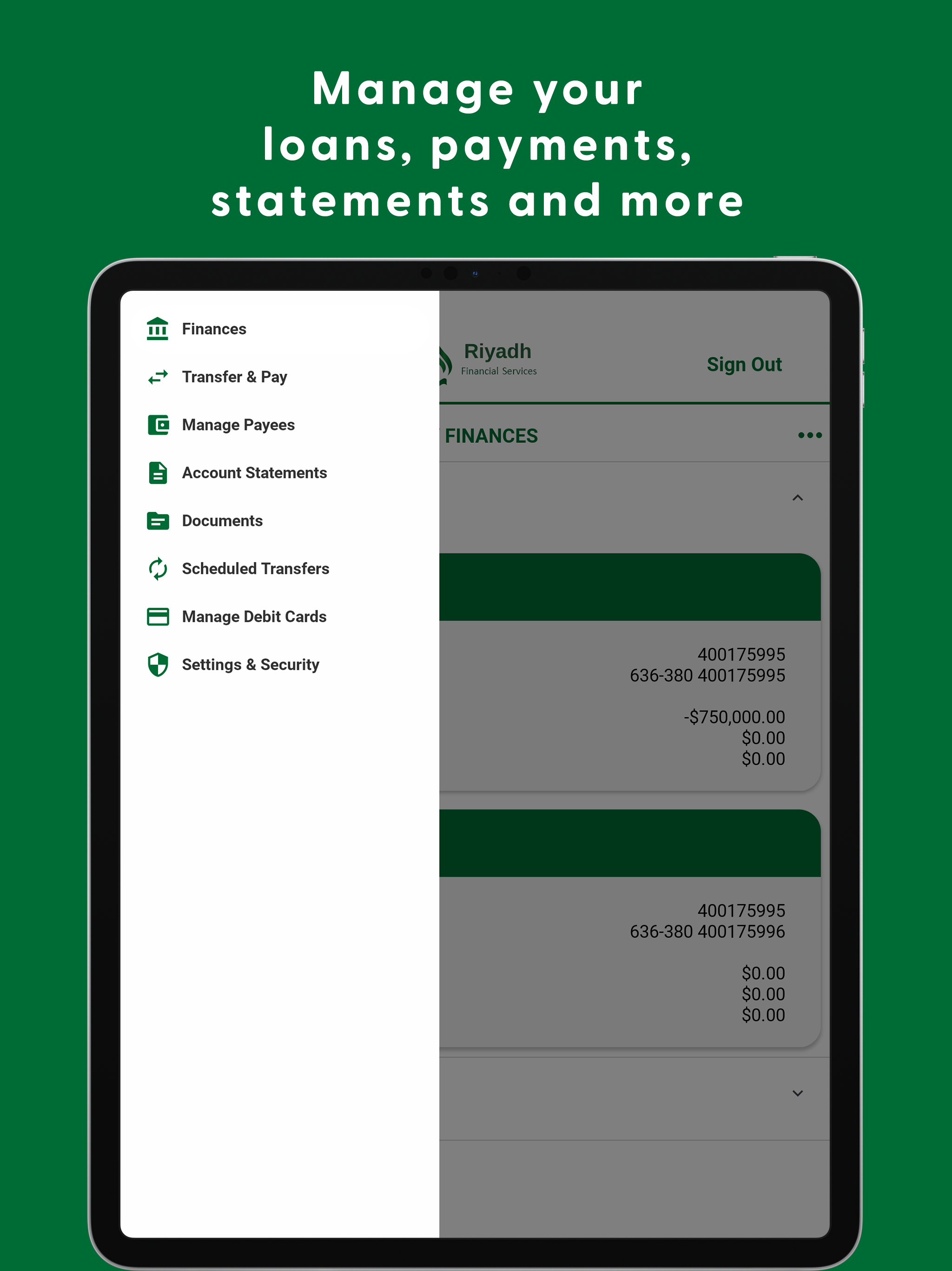 Riyadh Financial Mobile Access screenshot 7