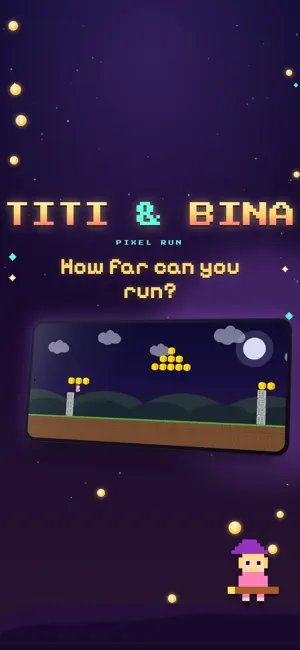 Titi & Bina: Pixel Run screenshot 1