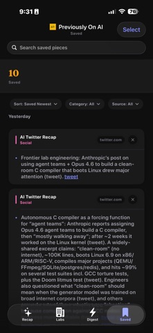 Previously On AI iPhone screenshot