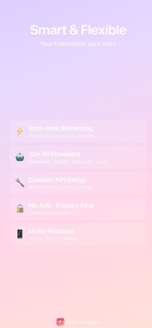 FlashTranslate - AI Translator iPhone screenshot