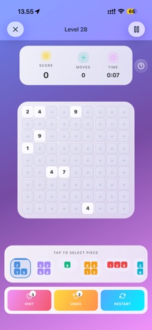 Number Blocks Sudoku screenshot