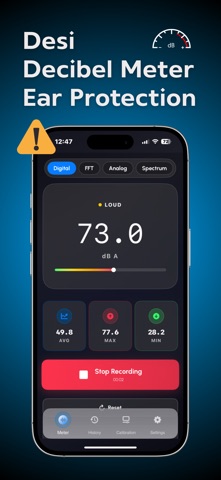 Decibel Meter dB Spectrum screenshot