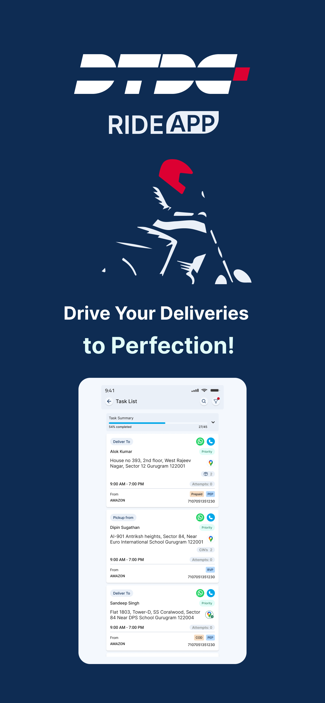 DTDC Ride App