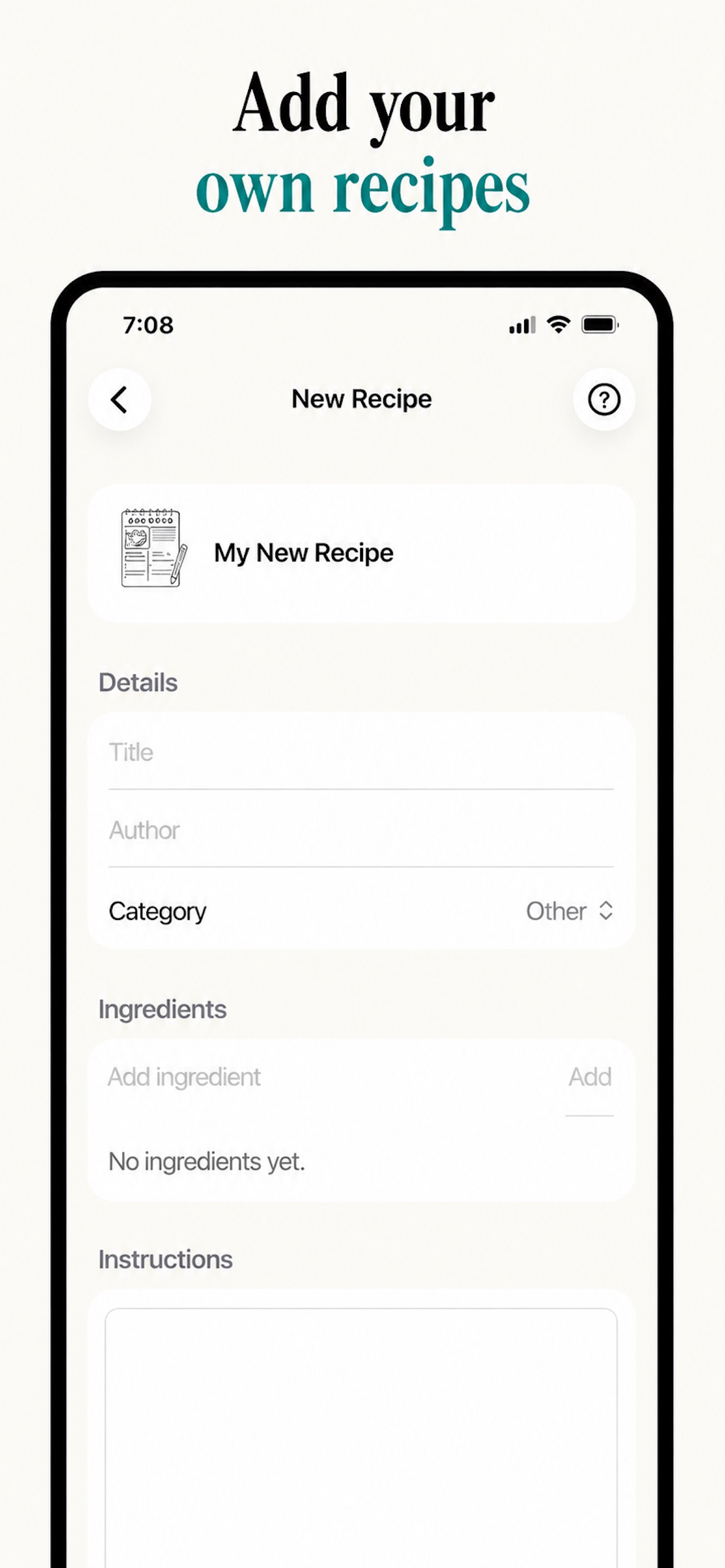 Screenshot 4 of My Family's Cookbook