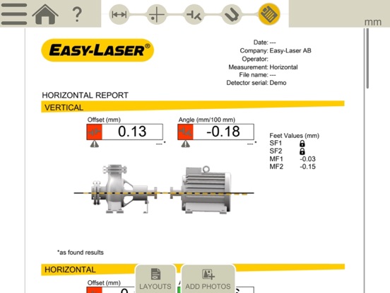 Easy-Laser XT Alignment iPad screenshot 8 - Productivity app