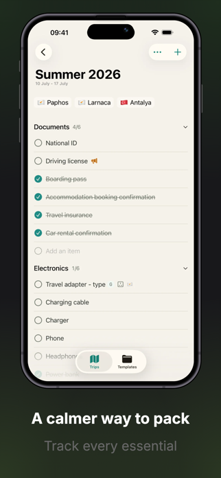 PackUp Packing Lists Screenshot 2 of 5