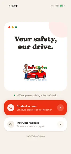 Safe2Drive Ontario screenshot 1