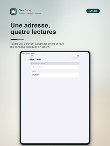 Bien Cadré iPad screenshot