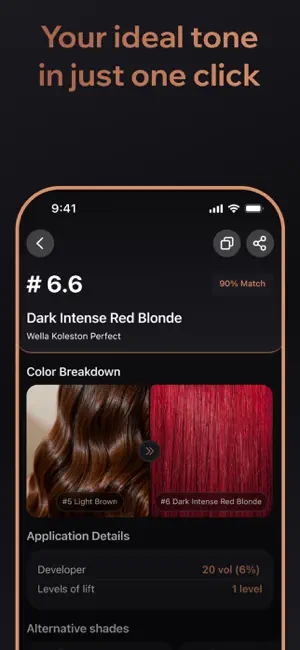 Hair Dye Selection screenshot 1