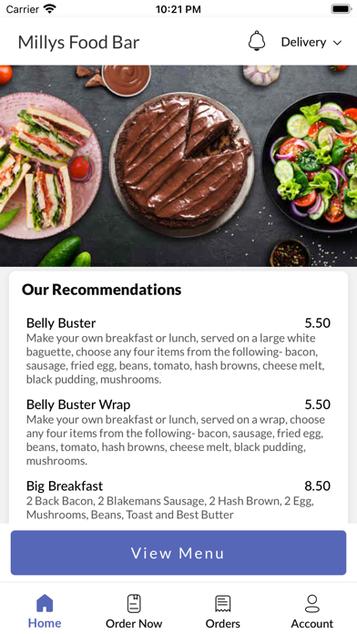 Millys Food Bar Screenshot