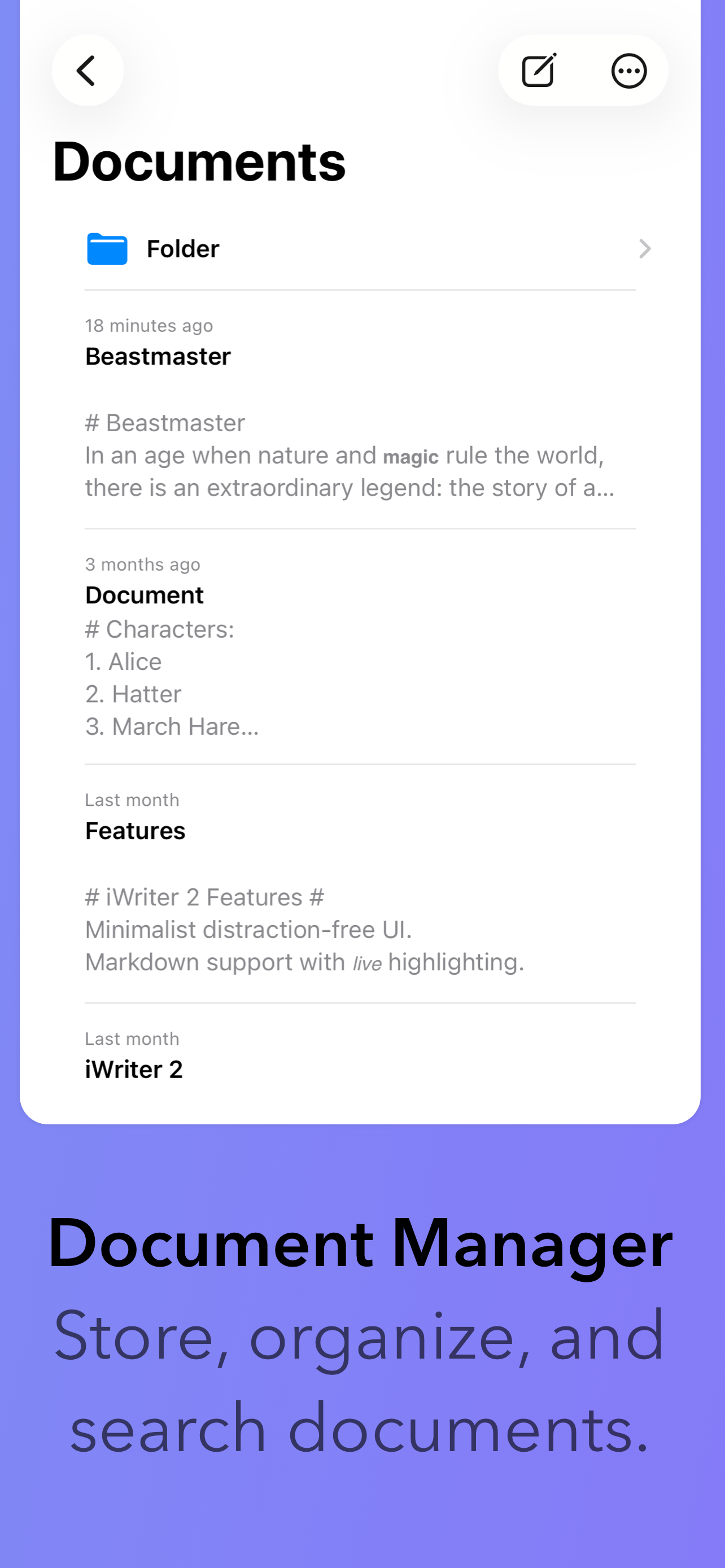 iWriter 2 screenshot 6