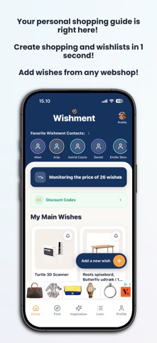 Wishment: Wishlist & Registry Screenshot 1 of 10