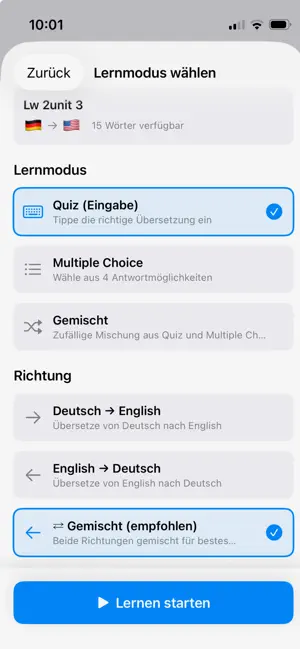 Vokabelhero screenshot 1