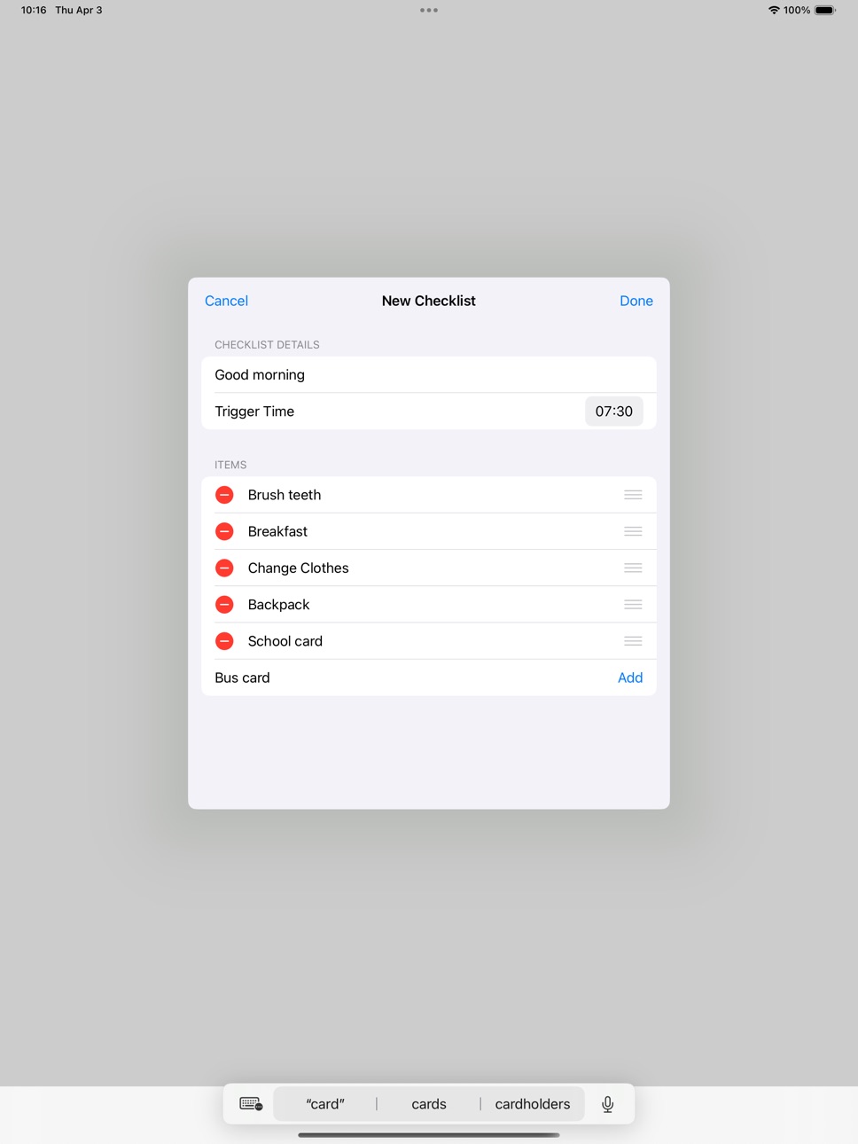 iPad screenshot