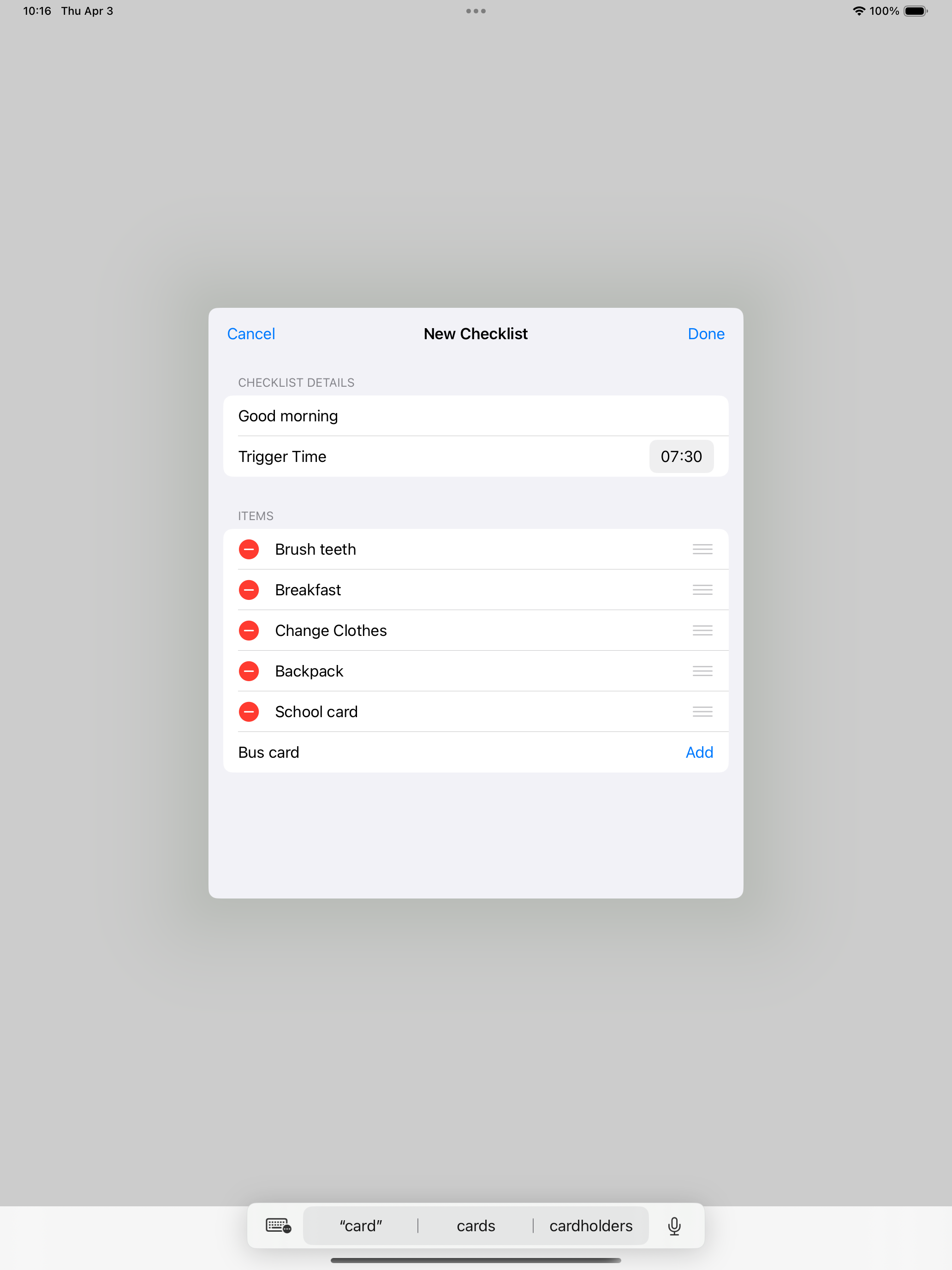 Daily Checklist Reminder screenshot 5