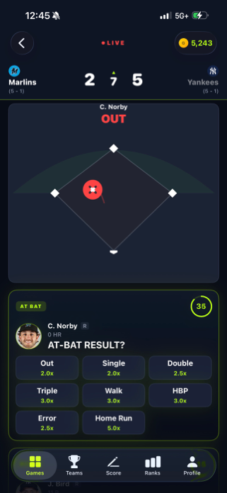 GameWagerBaseball Screenshot 7 of 9