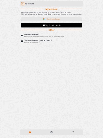One Question per Day iPad screenshot