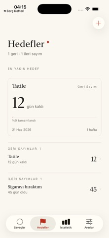 Sayaç - Gün Sayar iPhone screenshot