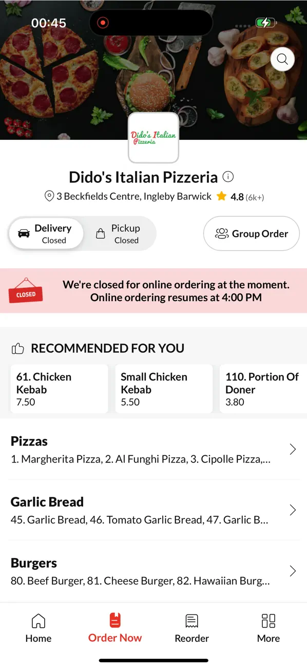 Screenshot #2 pour Dido's Italian Pizzeria