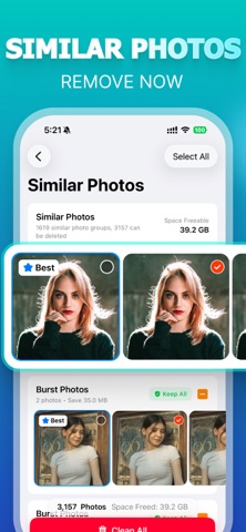 Clean upup -AI Storage Cleaner iPhone screenshot