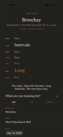 FORM: Running Plans Screenshot 4 of 7