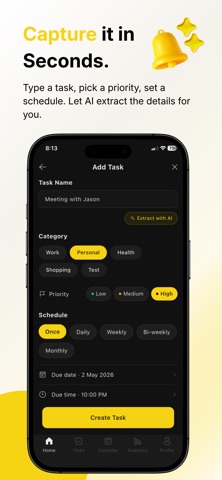 TaskLens - AI Productivity Hub iPhone screenshot