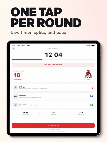 Cindy - Crossfit Workout iPad screenshot