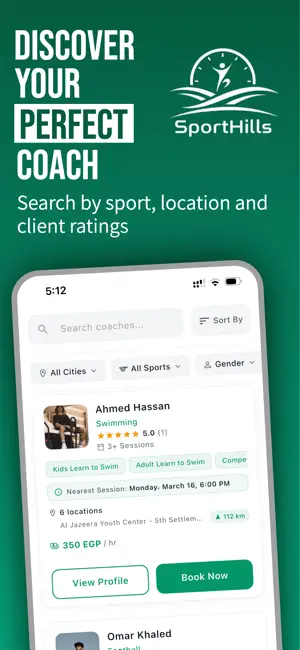 SportHills: Find Your Coach screenshot 2