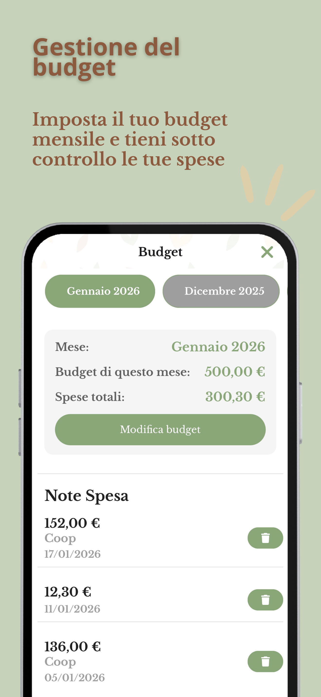 Dispensa leggera