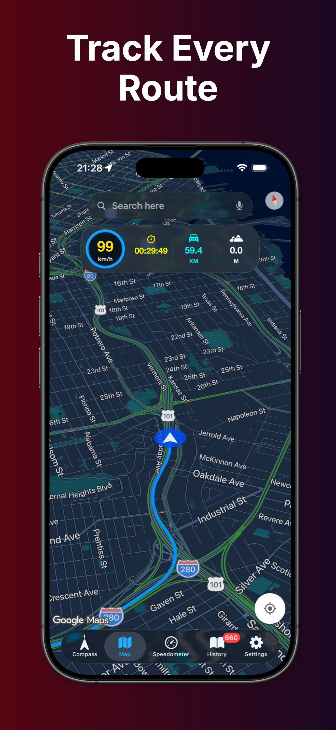 Speedometer GPS & Compass screenshot 8